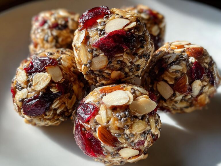 Cherry Cranberry Energy Bites