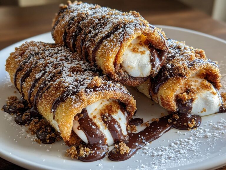 Chocolate S’mores Roll-Ups