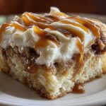 Cinnamon Roll Poke Cake