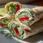 Cucumber Cottage Cheese Wraps