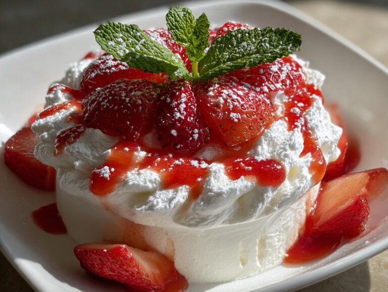 Fluffy Yogurt Cloud Dessert