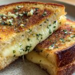 Garlic Bread Grilled Cheese