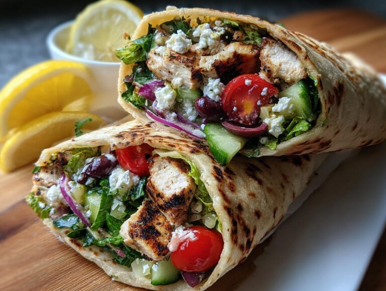 Greek Chicken Wrap
