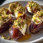 Honey Pistachio Ricotta Dates