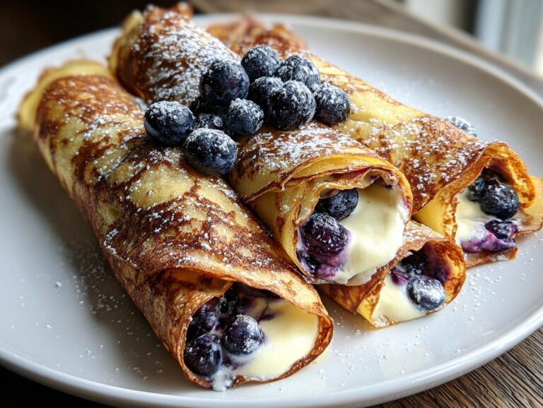 Keto Blueberry Roll-Ups