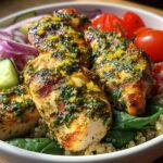 Lemon Herb Chicken Quinoa Bowl