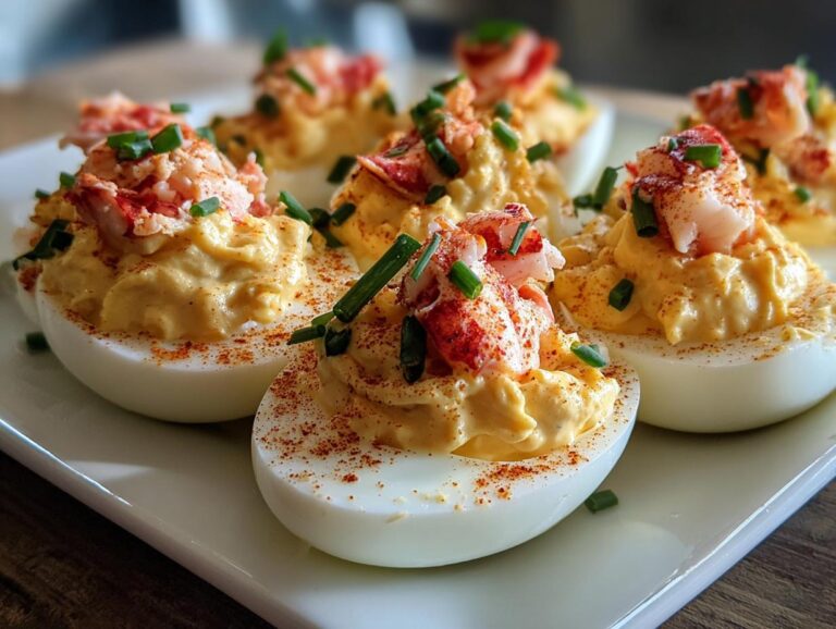 Lobster Deviled Eggs
