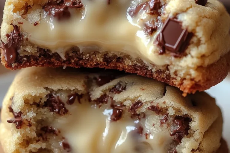 MOLTEN VANILLA CREAM CHOCOLATE CHIP COOKIES