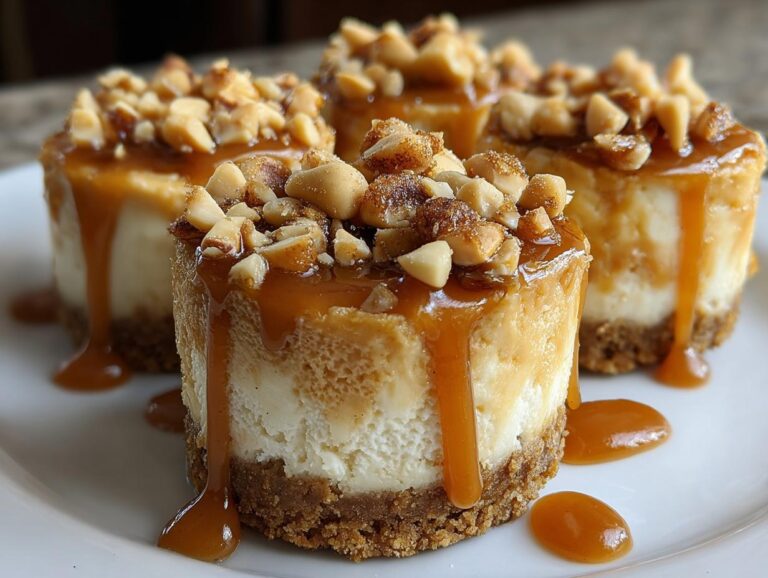 Peanut Butter Mini Cheesecakes