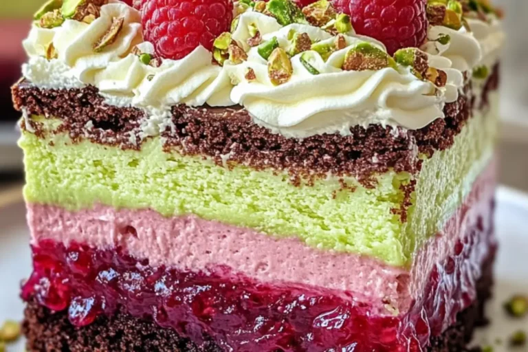 RASPBERRY PISTACHIO DREAM CAKE