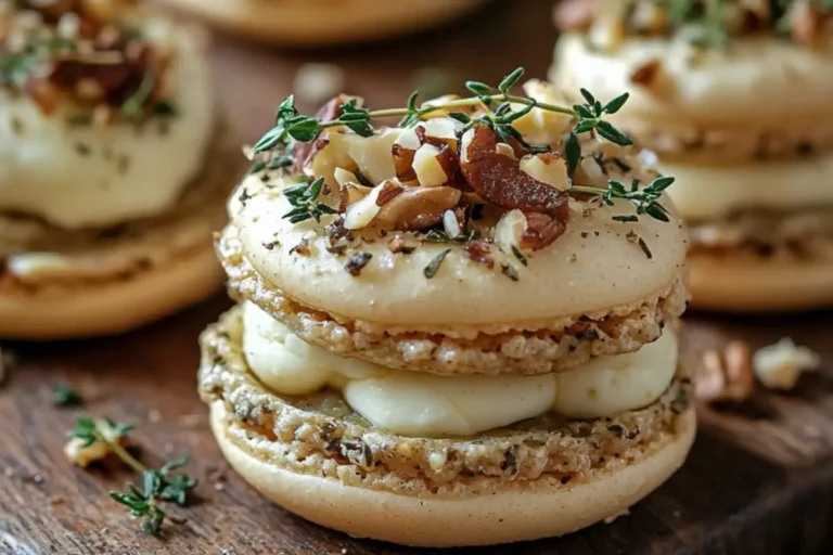 SAVORY THYME & WALNUT MACARONS