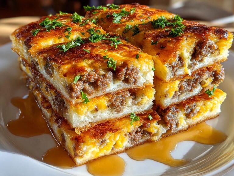 Sausage Cheese Pancakes