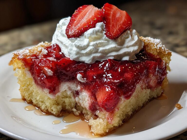 Strawberry Dump Cake