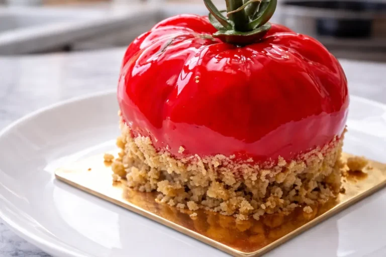 TOMATO-SHAPED DESSERT