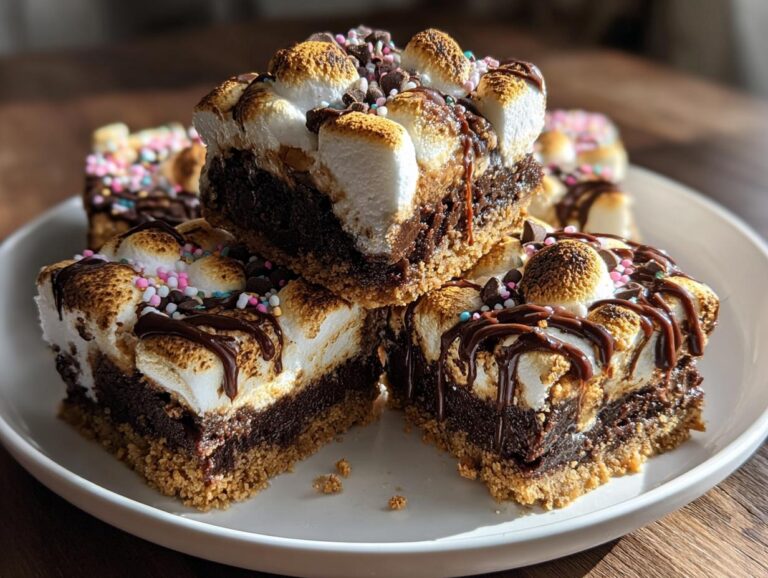 Valentine S’mores Brownie Bites