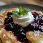 blueberry sweet cheese pancakes