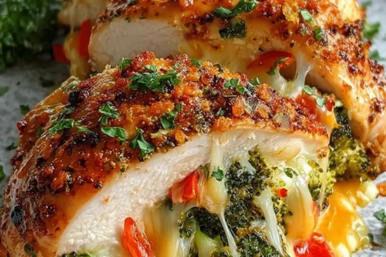 broccoli cheese stuffed chicken