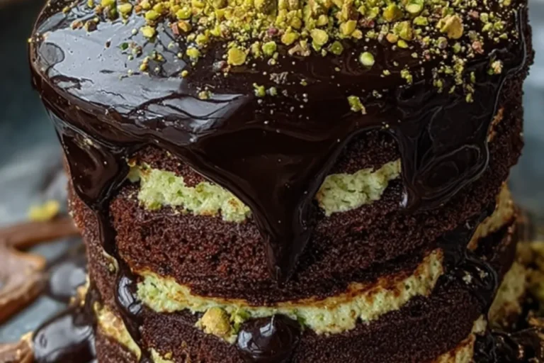 chocolate pistachio cake
