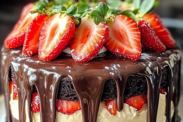 chocolate strawberry cake