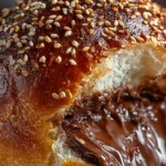 chocolate stuffed brioche buns