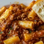 classic beef rigatoni