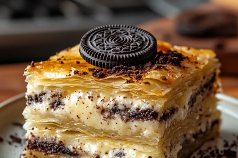 cookies and cream custard mille-feuille