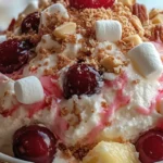 creamy cherry pineapple fluff