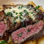 garlic butter steak pasta