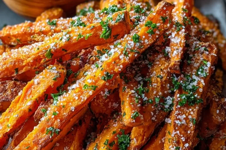 garlic parmesan sweet potato fries