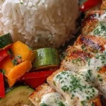 grilled chicken with cream sauce