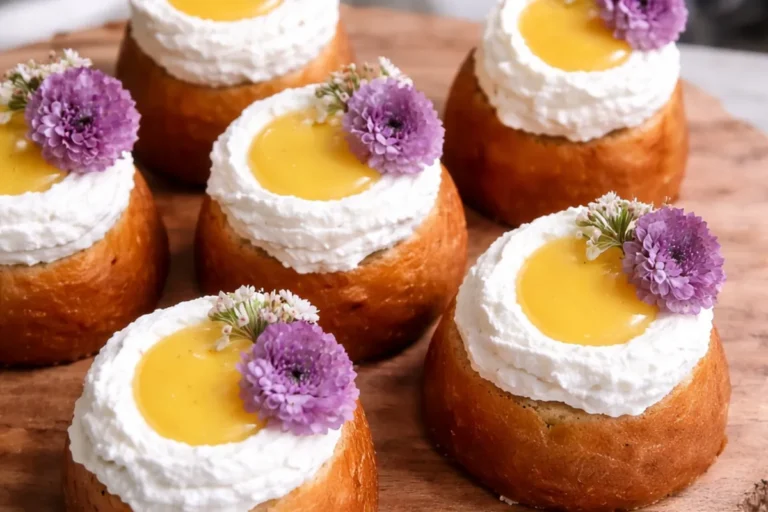 lemon cream brioche buns