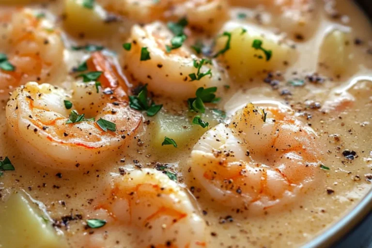 luxuriously creamy shrimp & potato soup