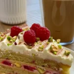 raspberry pistachio cake