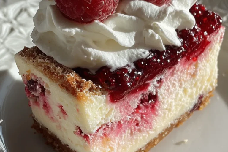 raspberry swirl cheesecake bars