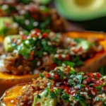 spicy stuffed sweet potatoes