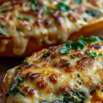 spinach and chicken stuffed zucchini boats