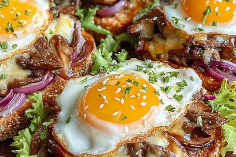 steak and egg toast