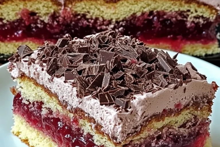 strawberry chocolate cream layer cake