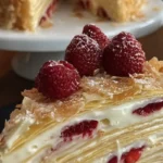 strawberry mille crepe cake