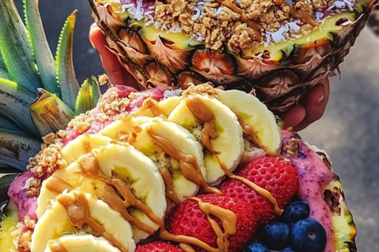 tropical pineapple smoothie bowl