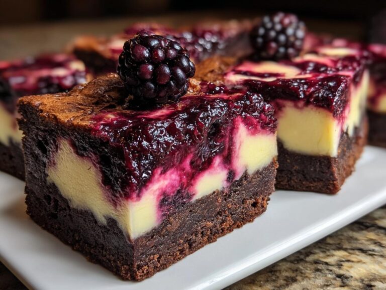 Blackberry Cheesecake Brownies