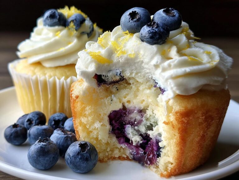 Blueberry Cheesecake Cupcakes