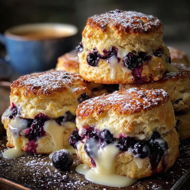 Blueberry Cream Biscuits