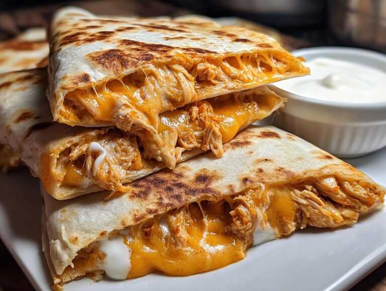 Buffalo Chicken Quesadillas