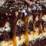 CHOCOLATE CARAMEL CREAM CAKE: Indulge in Blissful Layers! 3 CHOCOLATE CARAMEL CREAM CAKE