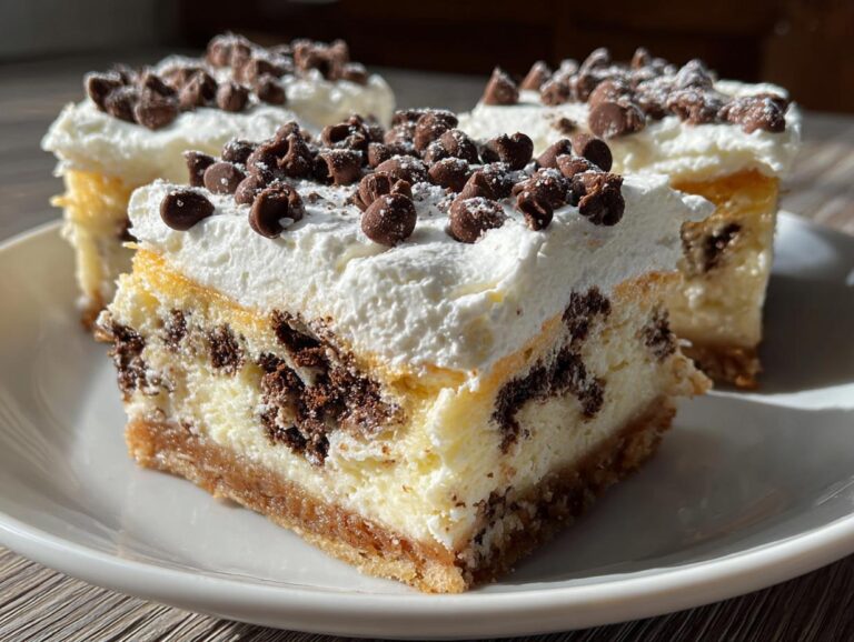 Cannoli Cheesecake Bars