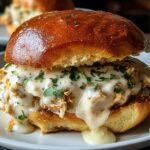 Chicken Alfredo Sloppy Joes