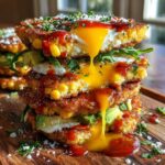 Corn Fritter Breakfast Sandwich