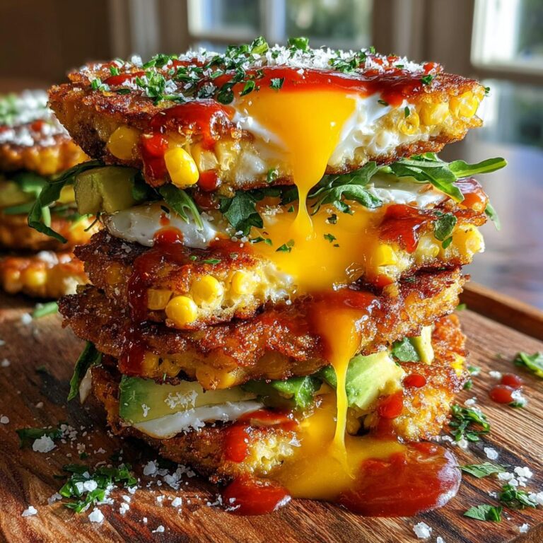 Corn Fritter Breakfast Sandwich