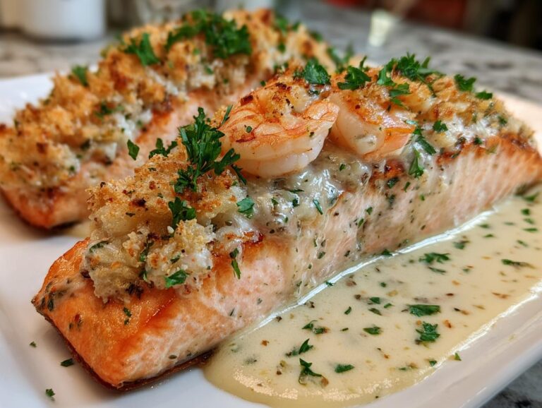 Crab Stuffed Salmon